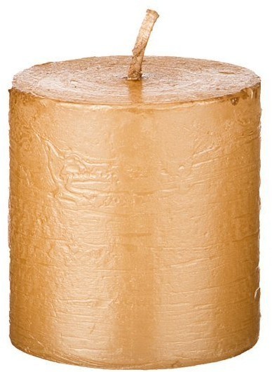 Свеча цилиндр 5 см золотая (TT-00008628)
