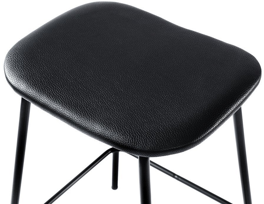 Набор из 2 полубарных стульев randall, экокожа, черные (74228)