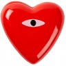 Шкатулка для украшений heart, 10х10х4 см, красная (75747)