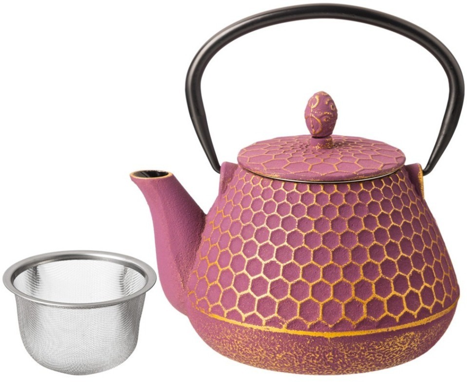 Заварочный чайник чугунный с эмалированным покрытием внутри 1000 мл LEFARD (734-081)