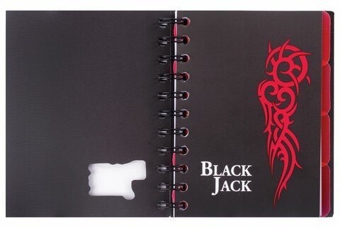 Блокнот А6 Brauberg Black Jack 150 листов клетка 125388 (2) (85647)