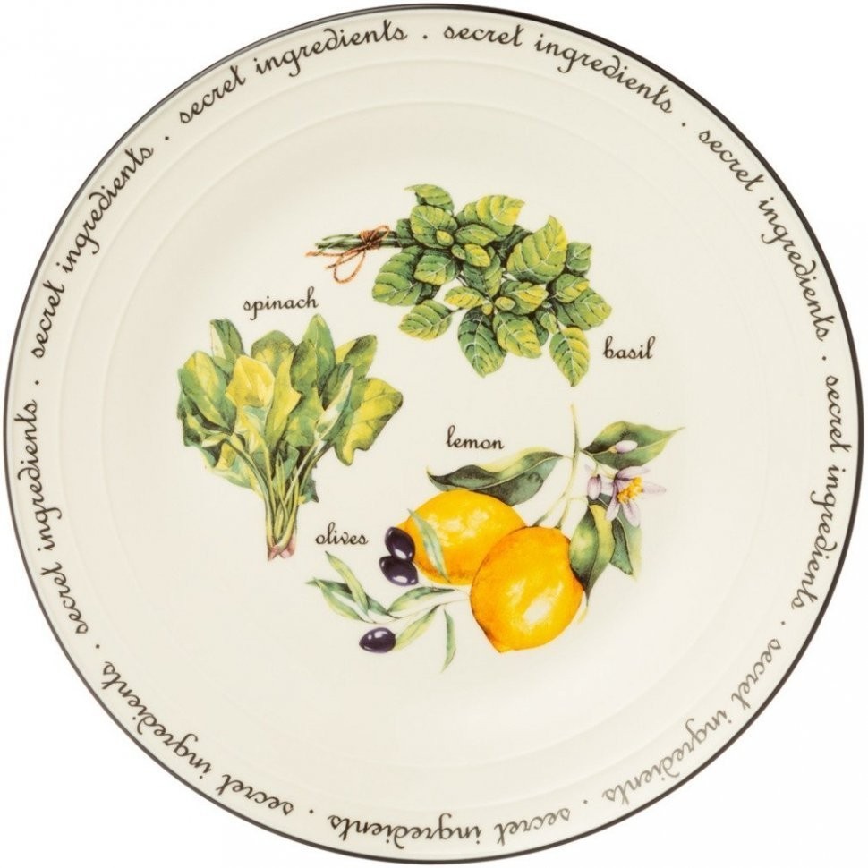 Набор тарелок обеденных lefard "секретные ингредиенты" 2 шт.  26,5 см (189-288)