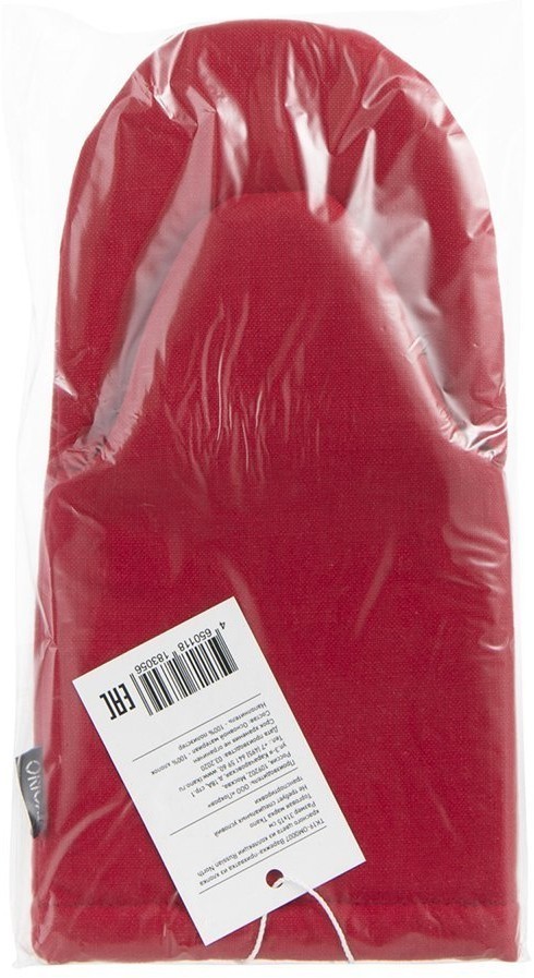 Варежка-прихватка из хлопка красного цвета из коллекции russian north, 31х15 см (67718)