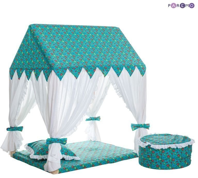 Текстильный домик-палатка с пуфиком "Дворец Жасмин" (PCR116-08)