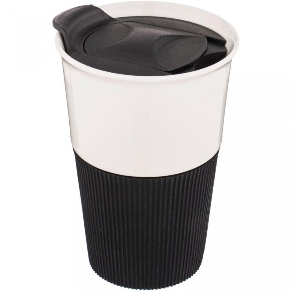 Кружка с пластиковой крышкой "кофемания" 500 мл Lefard (756-287)