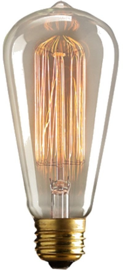 Лампа накаливания ST64, металл, стекло, clear/bronze, RESTORATION HARDWARE