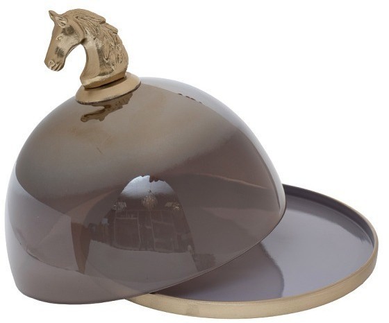 Блюдо с крышкой декоративное "Horse" d26*Н25.5см (TT-00011245)