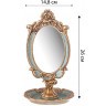 Зеркало настольное коллекция "рококо", 14,8*14,8*26cm Lefard (504-358)