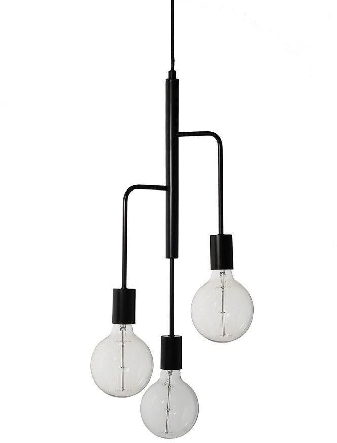 Лампа подвесная cool, 28х60 см, черная матовая (67994)