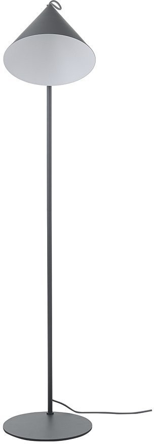 Лампа напольная benjamin, 142хD30 см, серая матовая, серый шнур (67815)