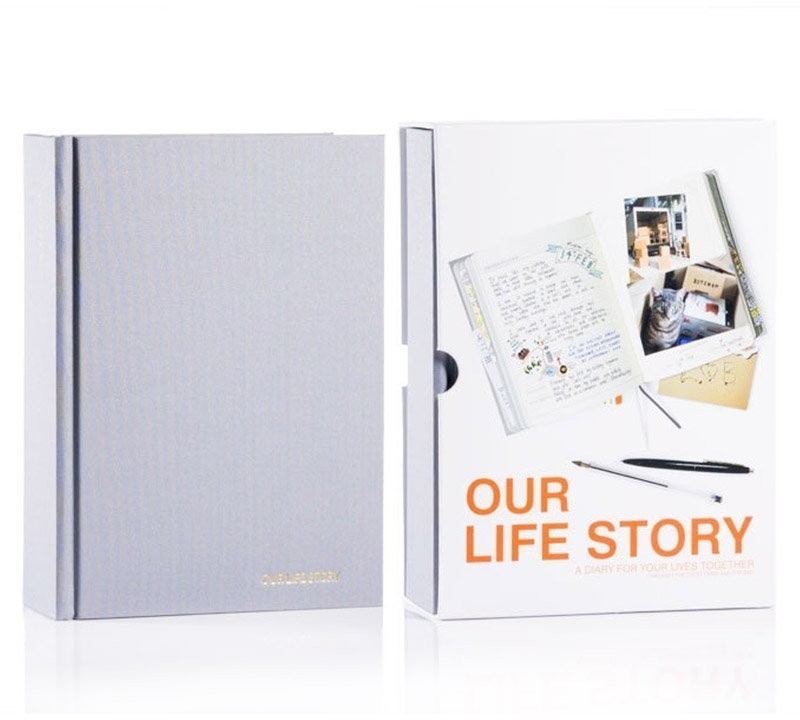 Дневник для двоих our life story серый (50021)