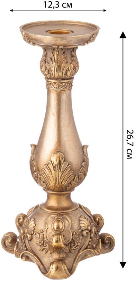 Подсвечник коллекция "рококо", 12,3*26,7*12,3cm Lefard (504-381)