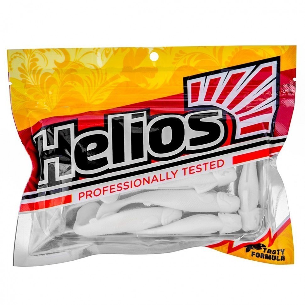 Виброхвост Helios Jap 3,15"/8 см, цвет White 7 шт HS-32-001 (77675)