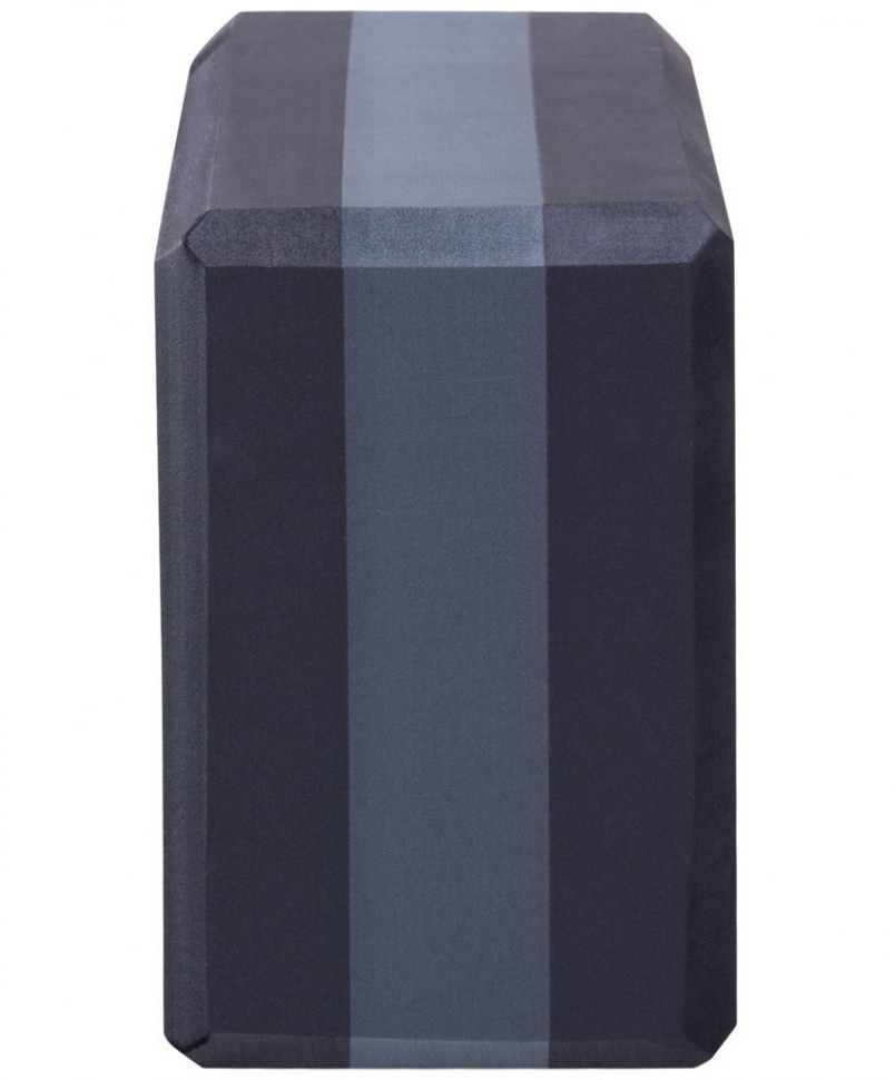 УЦЕНКА Блок для йоги YB-201 EVA, 22,8х15,2х10 см, 350 гр, черно-серый (2107522)