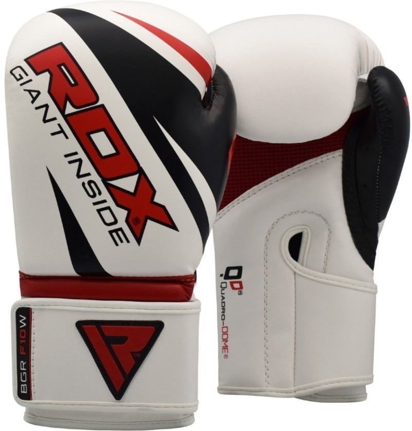 Перчатки боксерские REX F10 WHITE BGR-F10W, 12 oz (809757)
