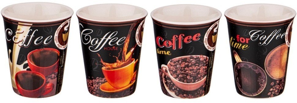 Набор стаканов для кофе lefard 4 шт. 110 мл Lefard (260-565)