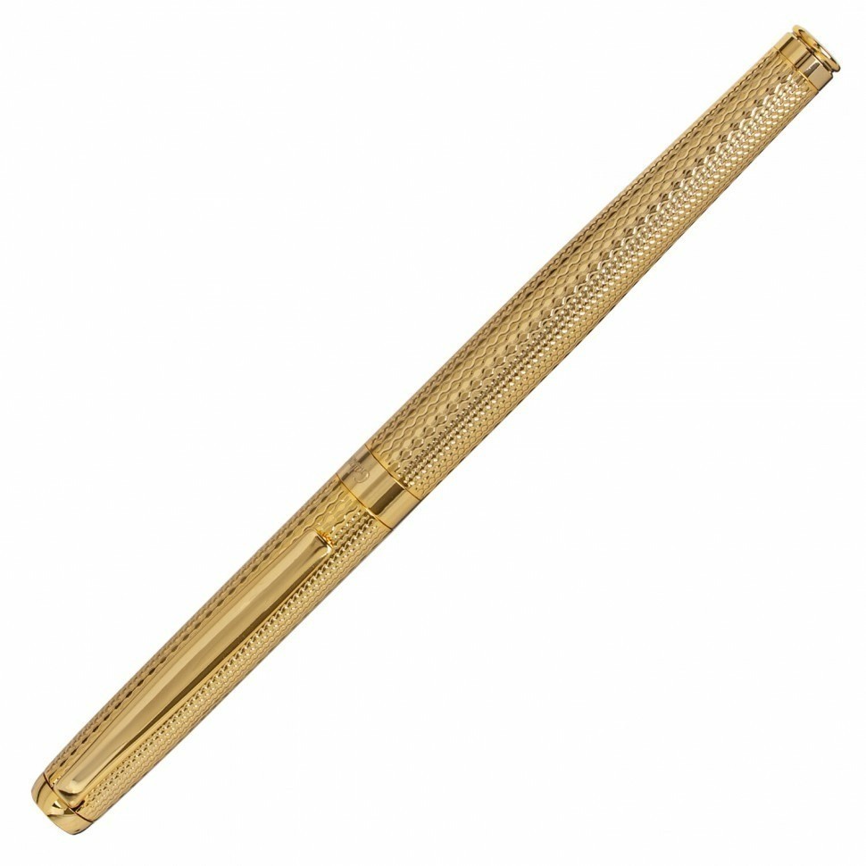 Ручка подарочная перьевая Galant VERSUS корпус золотистый синяя 143528 (92010)
