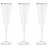 Набор бокалов для шампанского Сабина платина, 0,175 л, 6 шт - SM-4155/P Same