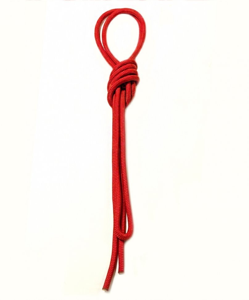 Скакалка для художественной гимнастики RGJ-103 pro, 3 м, красный с люрексом (300236)