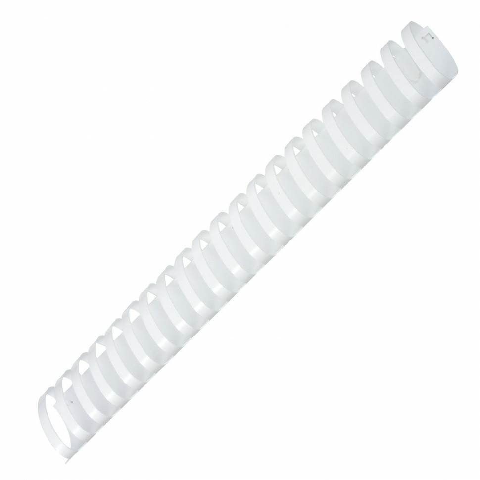 Пружины пластиковые для переплета к-т 50 шт 51 мм для сшив. 411-450 л белые Офисмаг 531466 (90034)