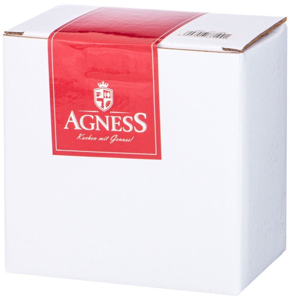 Гоpшочек для запекания agness зеленый 600мл 16*14*11 см Agness (777-107)
