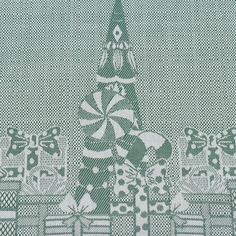 Салфетка из хлопка зеленого цвета с рисунком Щелкунчик из коллекции new year essential, 53х53см (72154)