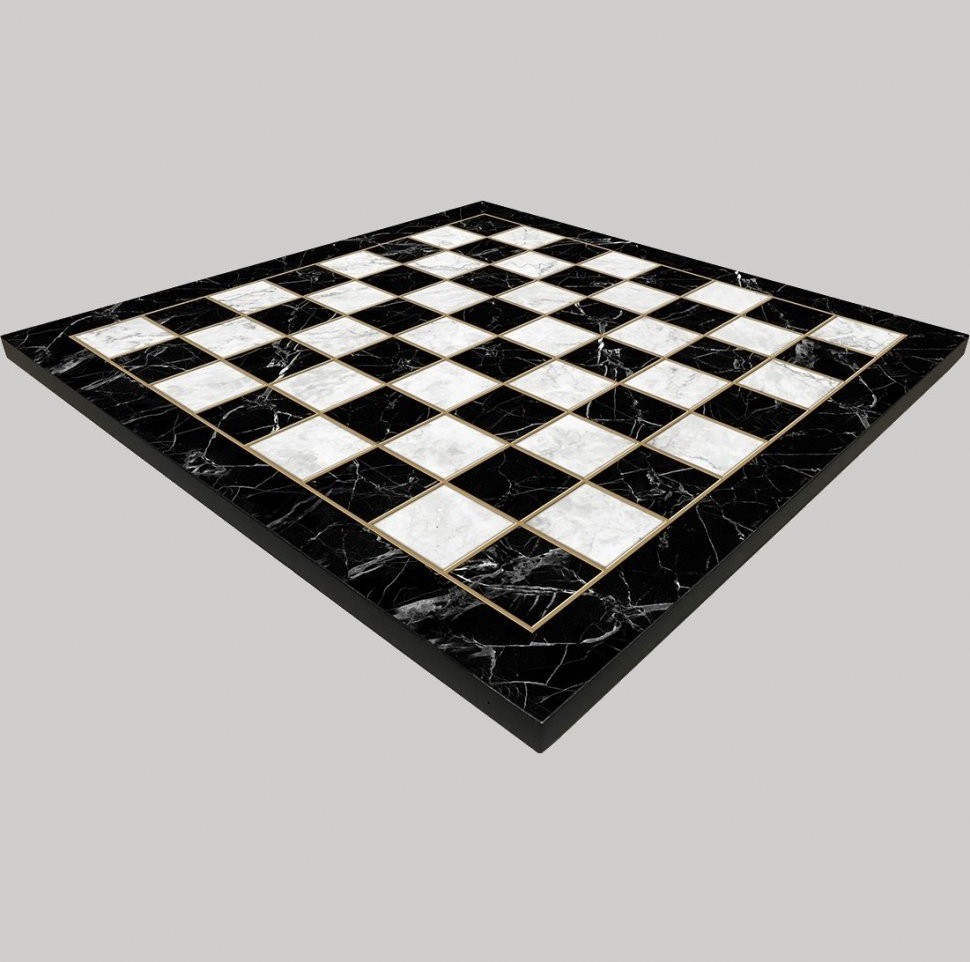 Шахматная доска Черный Мрамор XL, Турция, Yenigun (46001)