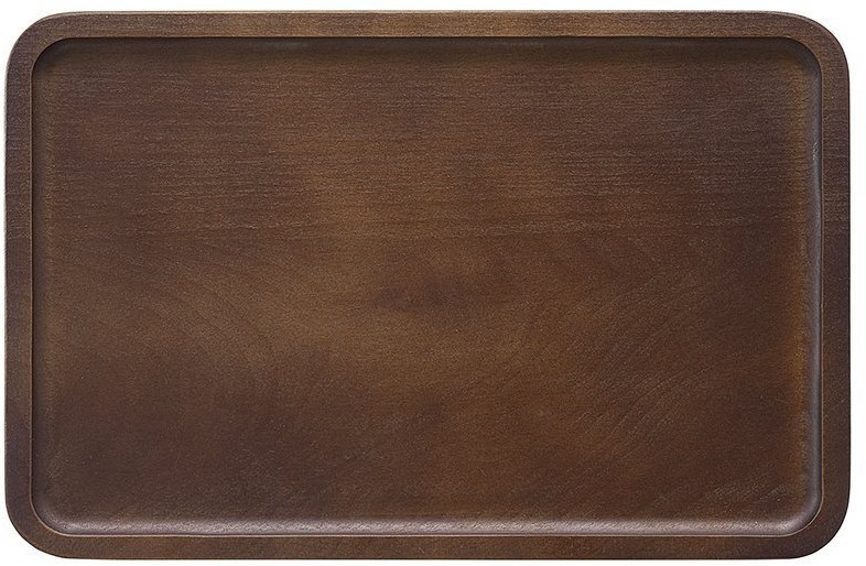 Поднос деревянный прямоугольный bernt, 30х20 см, орех (74805)