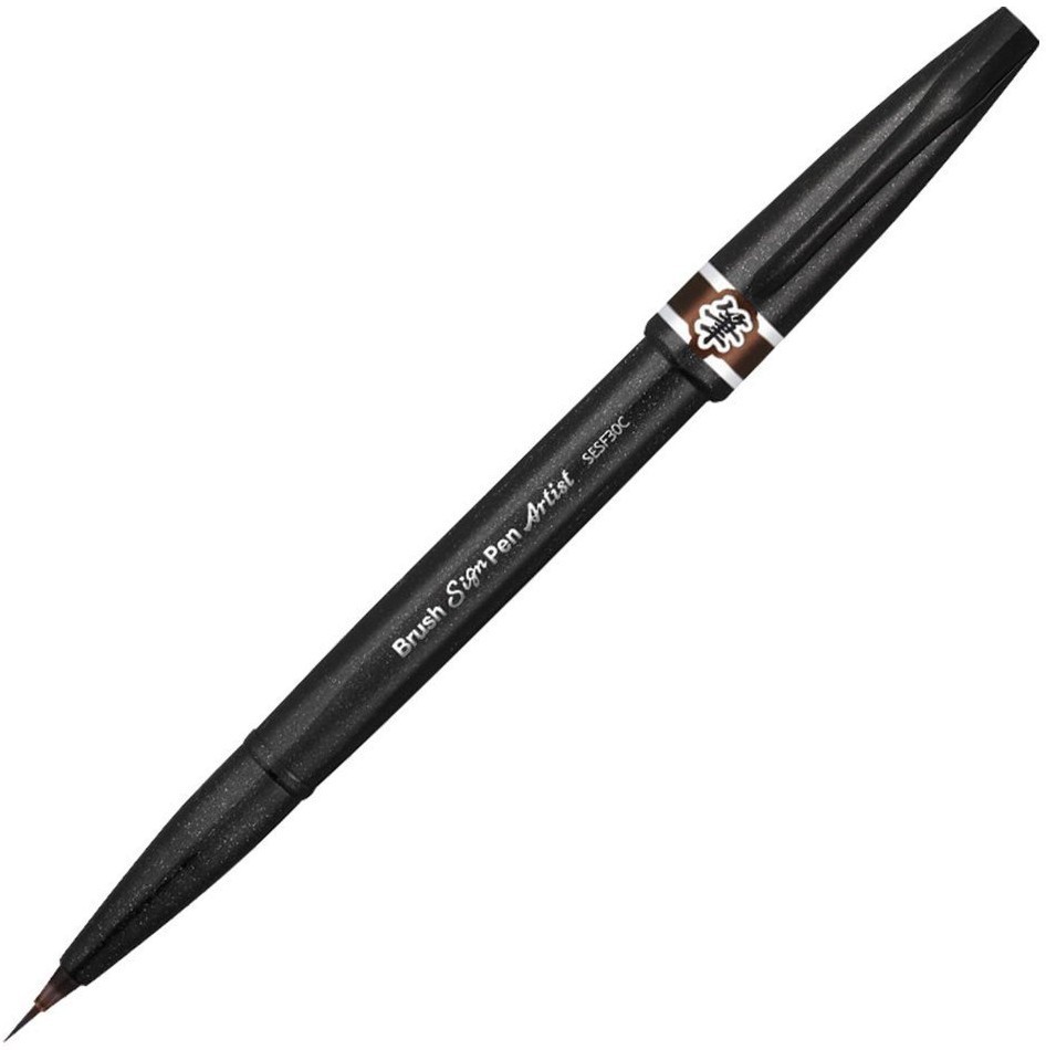 Ручка-кисть Pentel Brush Sign Pen Artist коричневая SESF30C-E (69538)