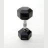 Гантель гексагональная DB-301 10 кг, обрезиненная, черный (1484597)