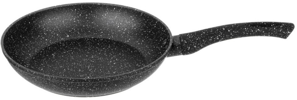 Сковорода agness с антипригарным покрытием "black marble", 22х4,5см (932-513)