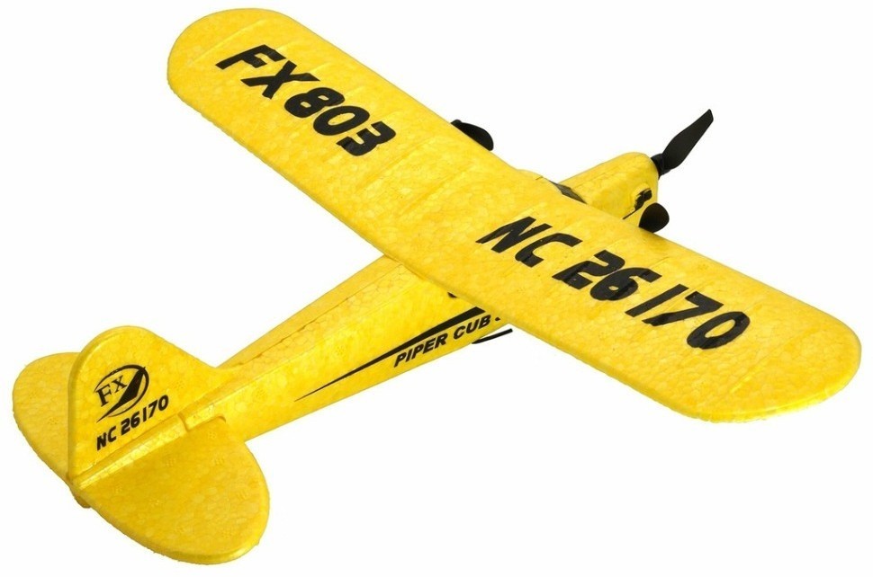 Радиоуправляемый самолет Piper Cub J3 для начинающих 2.4G (FX803-YELLOW)