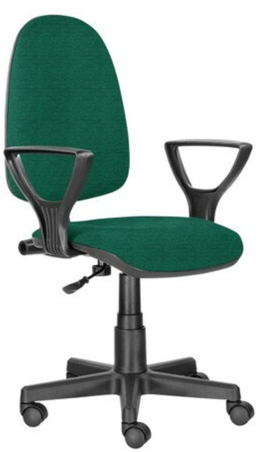 Кресло BRABIX Prestige Ergo MG-311, регулируемая спинка, ткань,черно-зеленое, 532421 (96492)