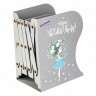 Подставка-держатель для книг и учебников Юнландия "Flower girl" металлическая 237902 (89683)