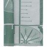 Салфетка из хлопка зеленого цвета с рисунком Ледяные узоры из коллекции new year essential, 53х53см (72152)