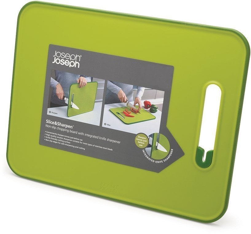 Доска разделочная с ножеточкой slice & sharpen™, 27х37 см, зеленая (44469)