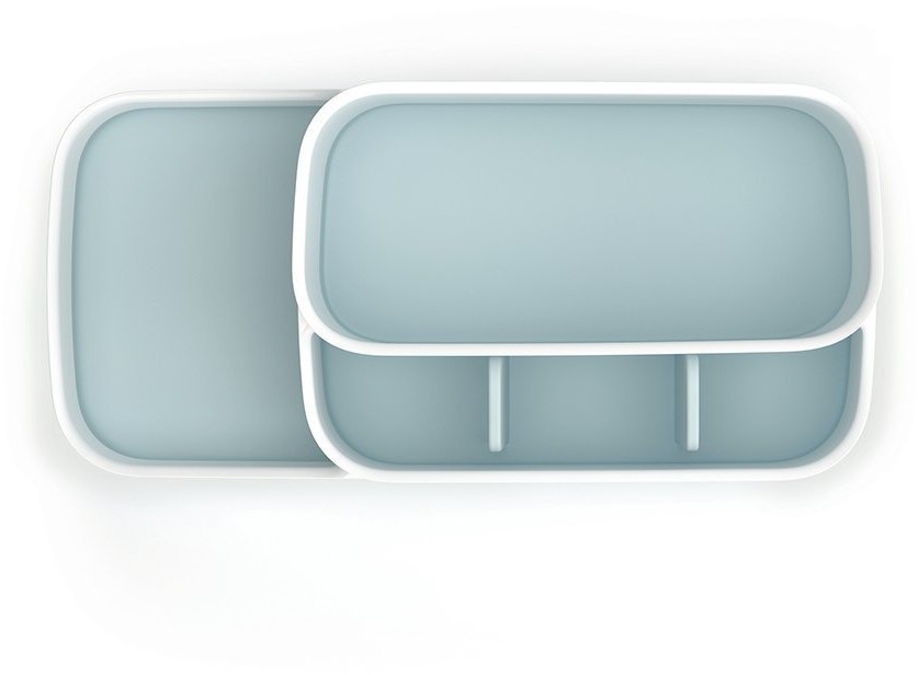 Органайзер для ванной easystore™, бело-голубой (58089)
