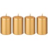 Набор свечей adpal из 4 шт 7*4 см золотой металлик Adpal (348-861)