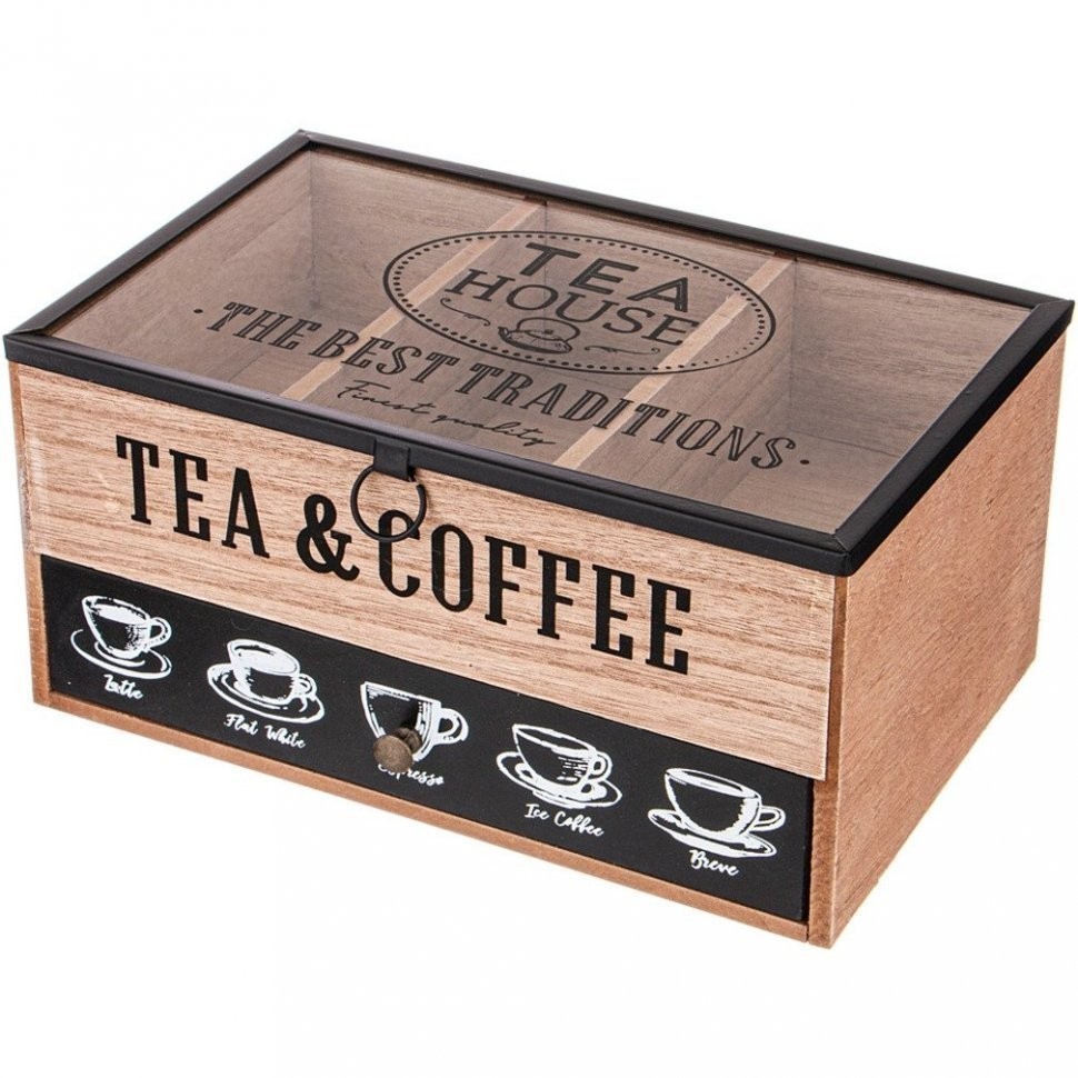 Шкатулка для чая коллекция "coffee & tea time" 25*16*12 см Lefard (124-193)