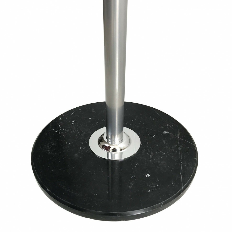 Вешалка-стойка Brabix "CR-855" на мраморном диске металл 4+3 крючка цвет серебристый 606434 (90202)