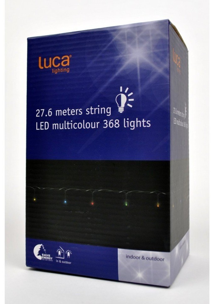 Гирлянда luca lighting  мягкий теплый свет (370 ламп, длина гирлянды 740 см) для елки 155 см (83198)
