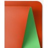 Коврик для йоги и фитнеса FM-201, TPE, 183x61x0,4 см, оранжевый/зеленый (2108058)