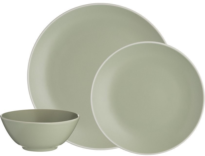 Набор обеденной посуды classic, зеленый, 12 пред. (66137)