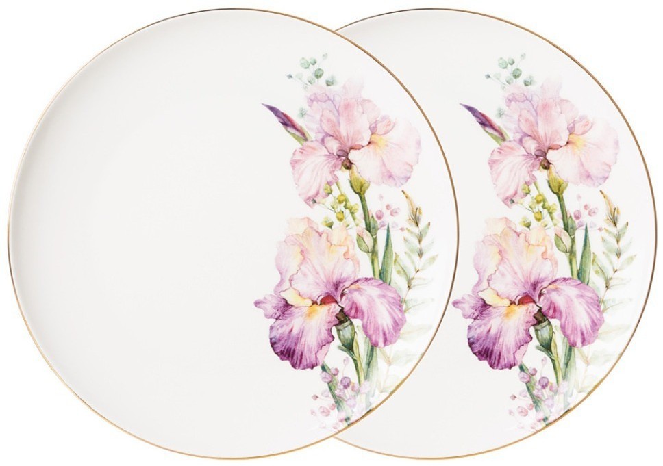 Набор тарелок обеденных lefard "irises" 2 шт. 25,5 см (590-497)