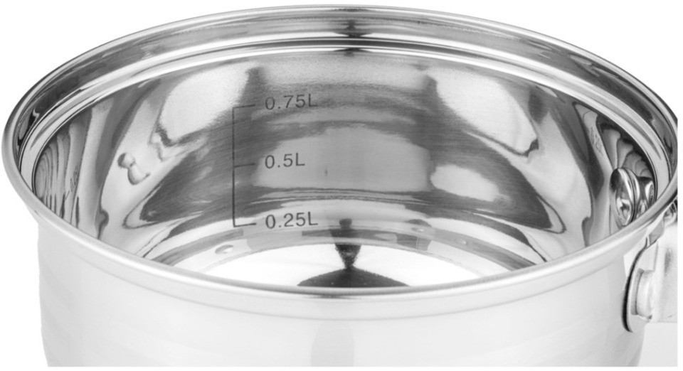 Набор кастрюль agness со стекл.крышками 6пр.1,7/2,6/3,5 л. размер 16x9,5/18x11,5/20x12.5 см (937-517)