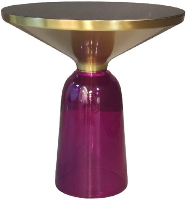 Столик кофейный odd, D50 см, черный/фиолетовый (74259)