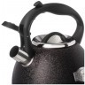 Чайник agness со свистком, 2,5л, c шильдиком, black, индукцион. капсул. дно (907-256)