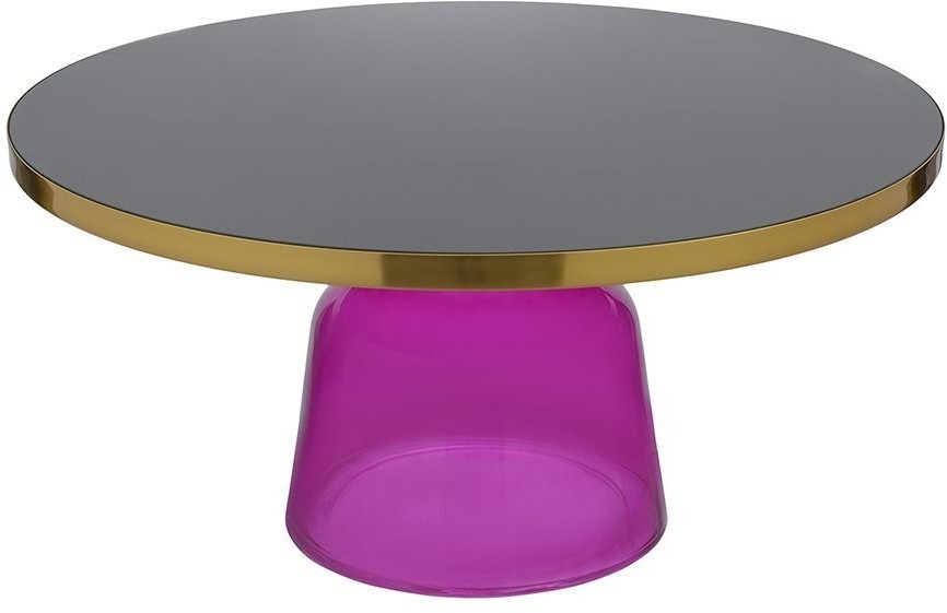 Столик кофейный odd, D75 см, черный/фиолетовый (74270)