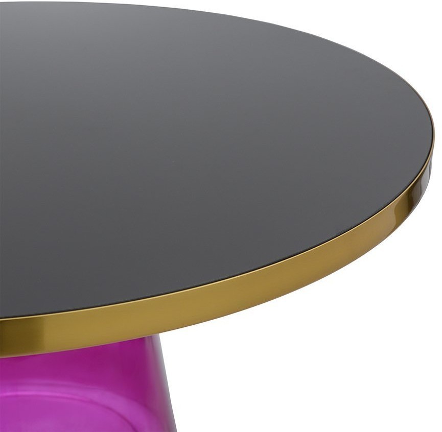 Столик кофейный odd, D75 см, черный/фиолетовый (74270)