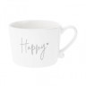 Bastion Collections Кружка White Happy Grey RJ/CUP 013 GR